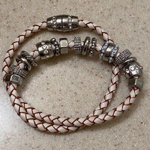 Braided Charmed Bracelet Magnetic Closure